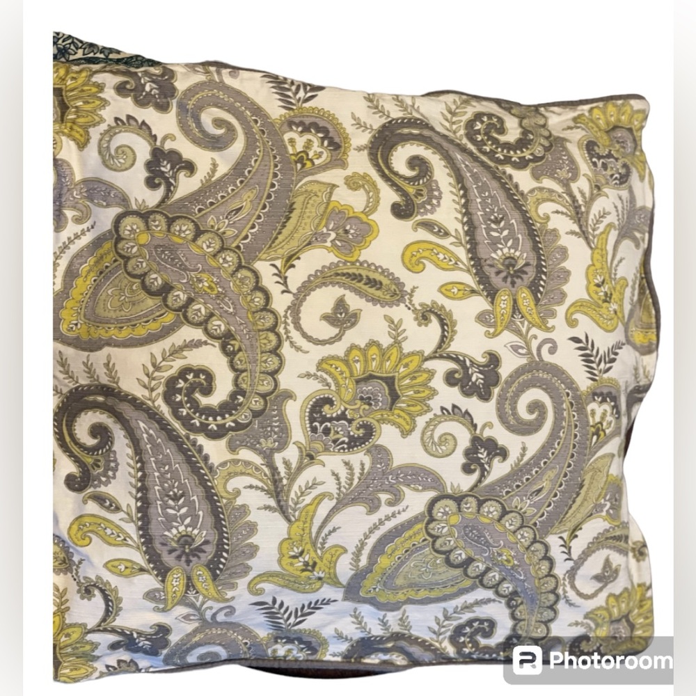 -Yellow & Grey Decorative Pillow Covers